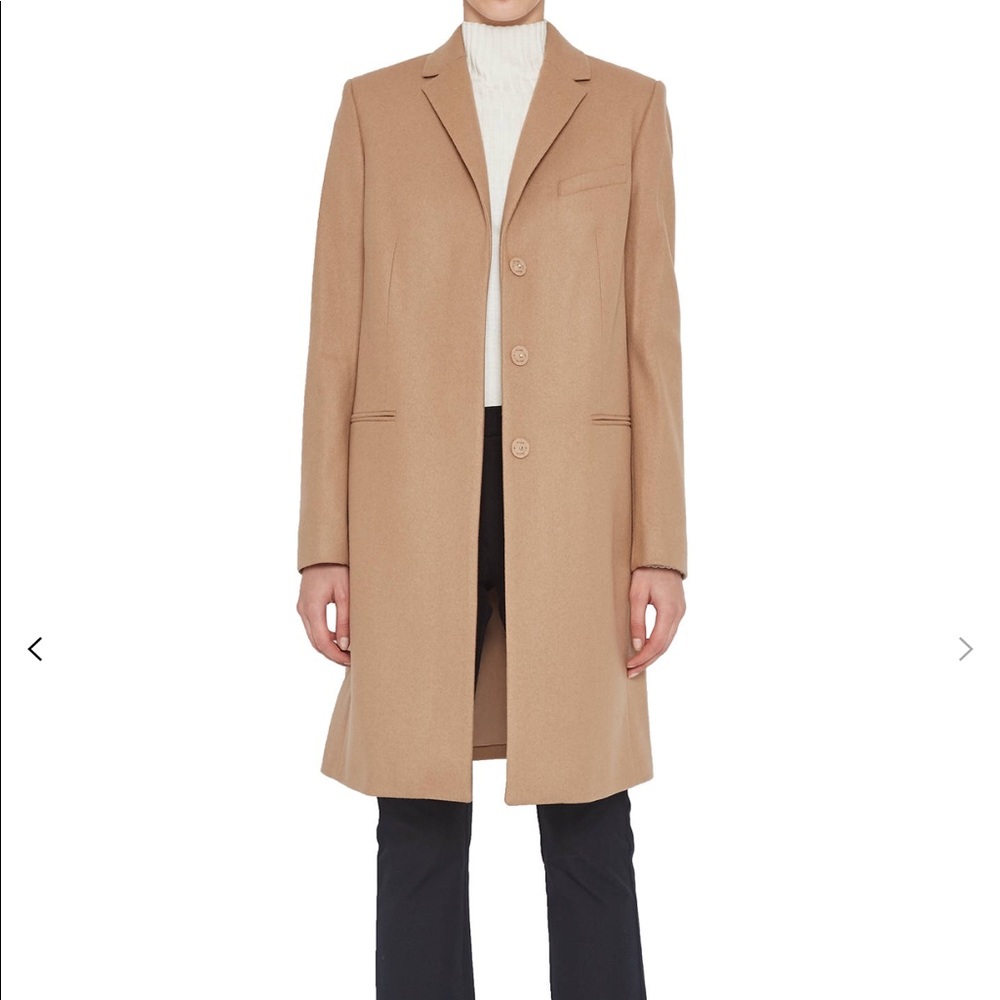 Camel French connection wool coat
